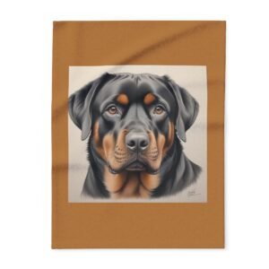 Rottweiller Puppy Arctic Fleece Blanket