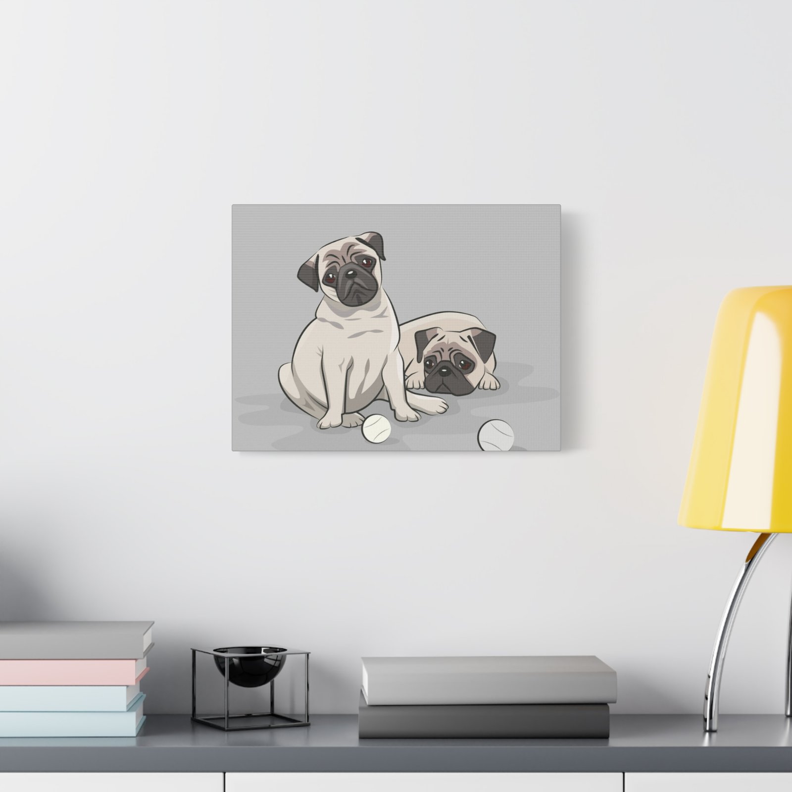Pug Dog Canvas Art - 1.25" Stretched Matte Print for Pet Lovers - Image 15