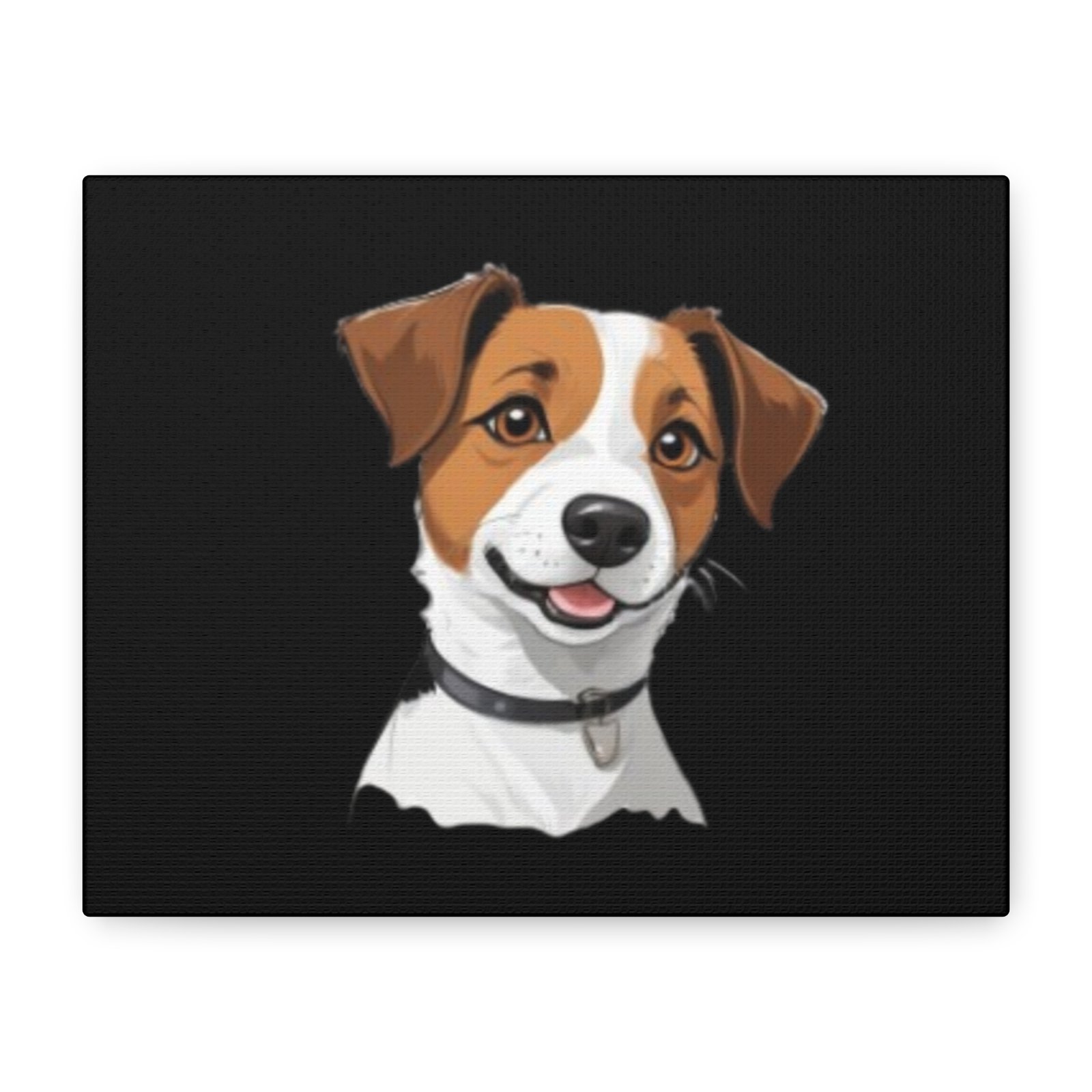 Terrier Dog Canvas Art - 1.25" Stretched Matte Print for Pet Lovers