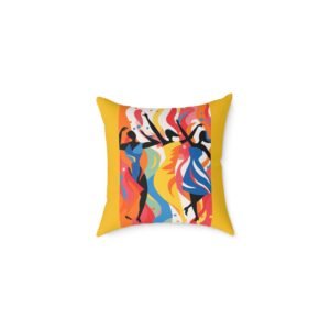 Dance Square Poly Canvas Pillow