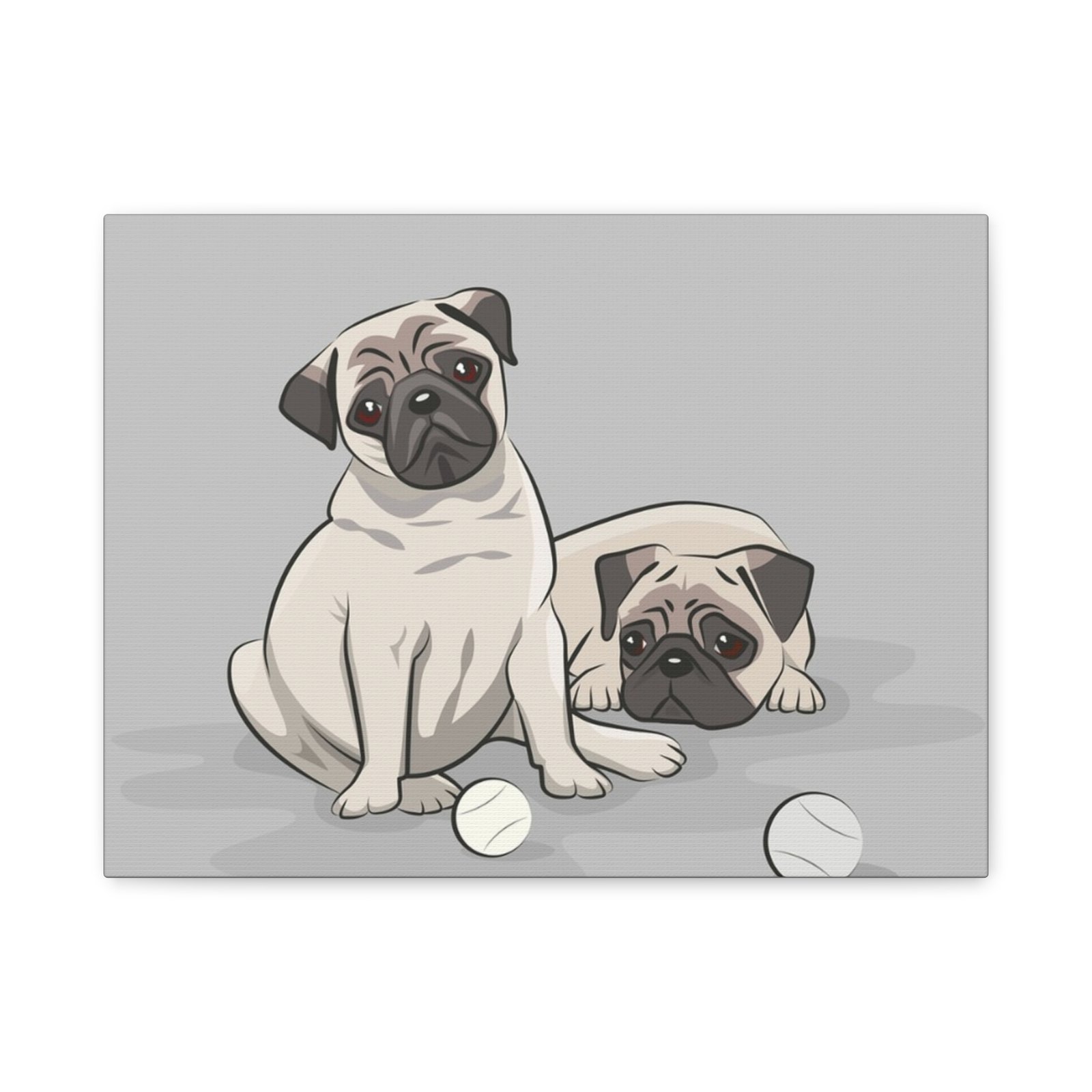 Pug Dog Canvas Art - 1.25" Stretched Matte Print for Pet Lovers - Image 13
