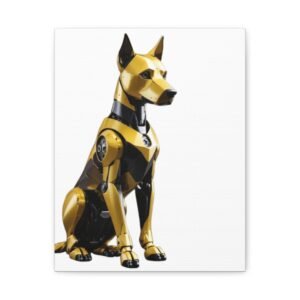 Robot Dog Art Canvas Print - Modern Home Decor