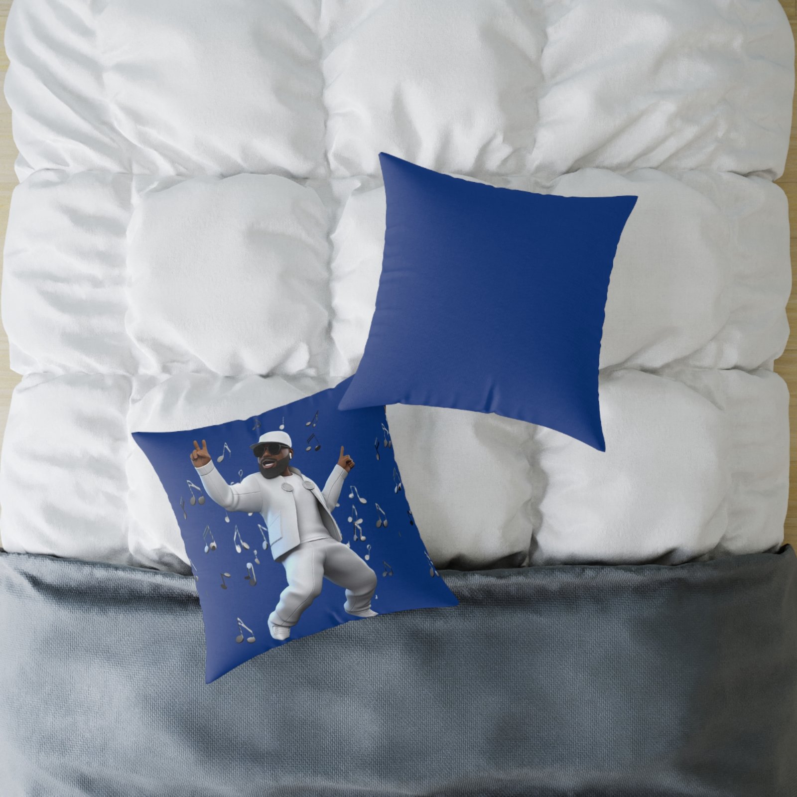Music Man Cushion Square Poly Canvas Pillow - Image 12