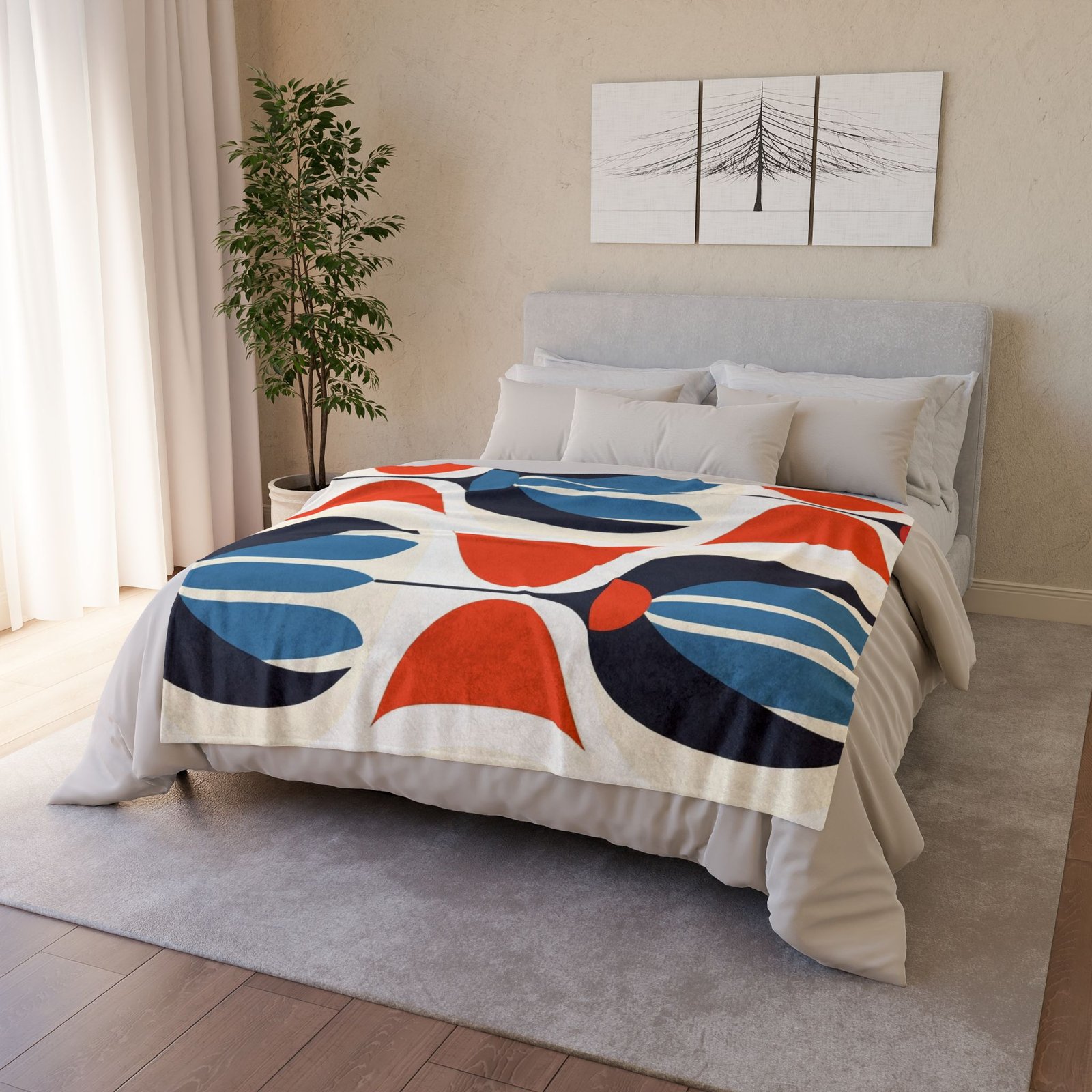 60s patterns Soft Polyester Blanket - Image 8