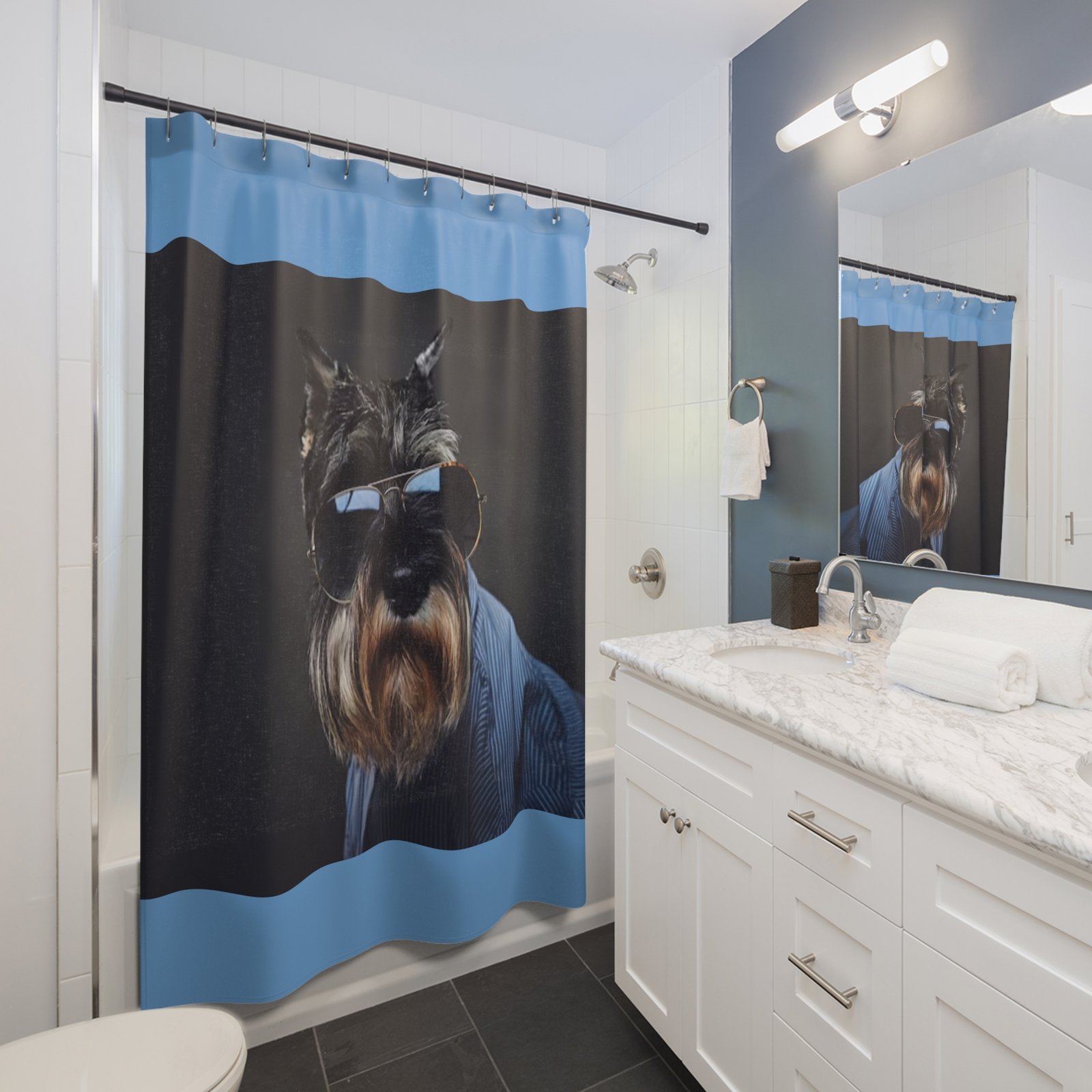 Shower Curtains Dog Lover Terrier - Image 3