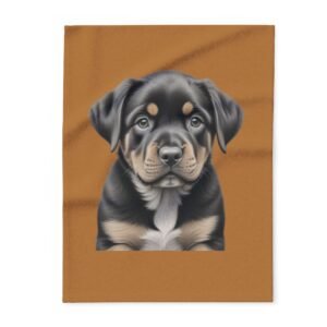 Rottweiller Puppy Arctic Fleece Blanket