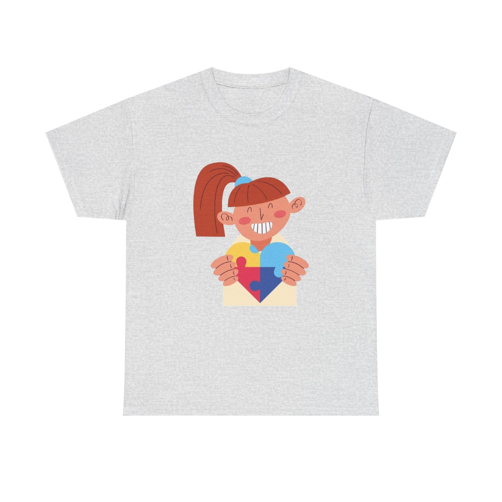 Autism Awareness Unisex Heavy Cotton Tee - Image 5