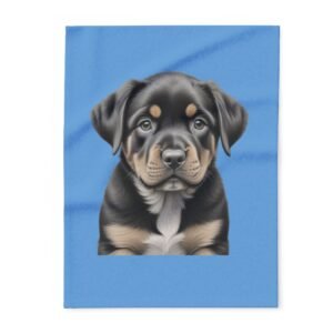 Rottweiller Puppy Arctic Fleece Blanket