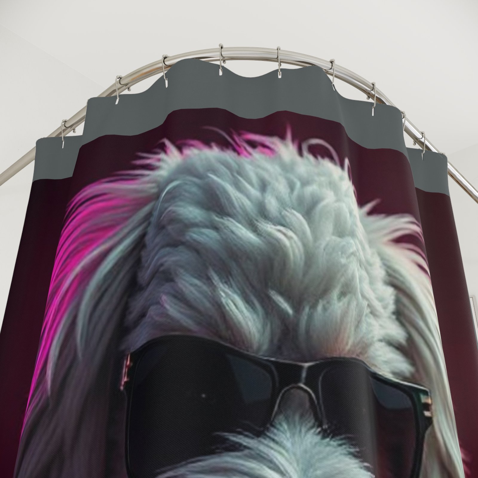 Pet Dog Lover Funny Shower Curtain | Cozy Pet Decor, Dog Lover Gift, Rustic Bathroom Accessory, Home Decoration - Image 2