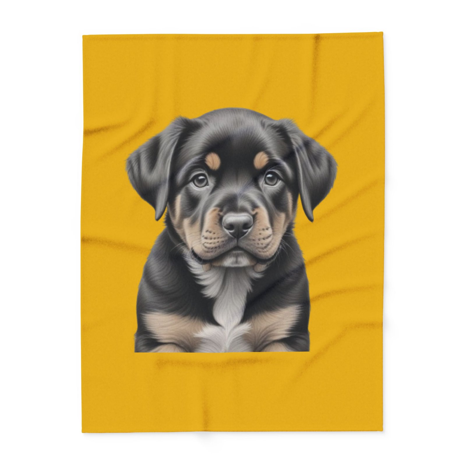 Rottweiller Puppy Arctic Fleece Blanket - Image 9