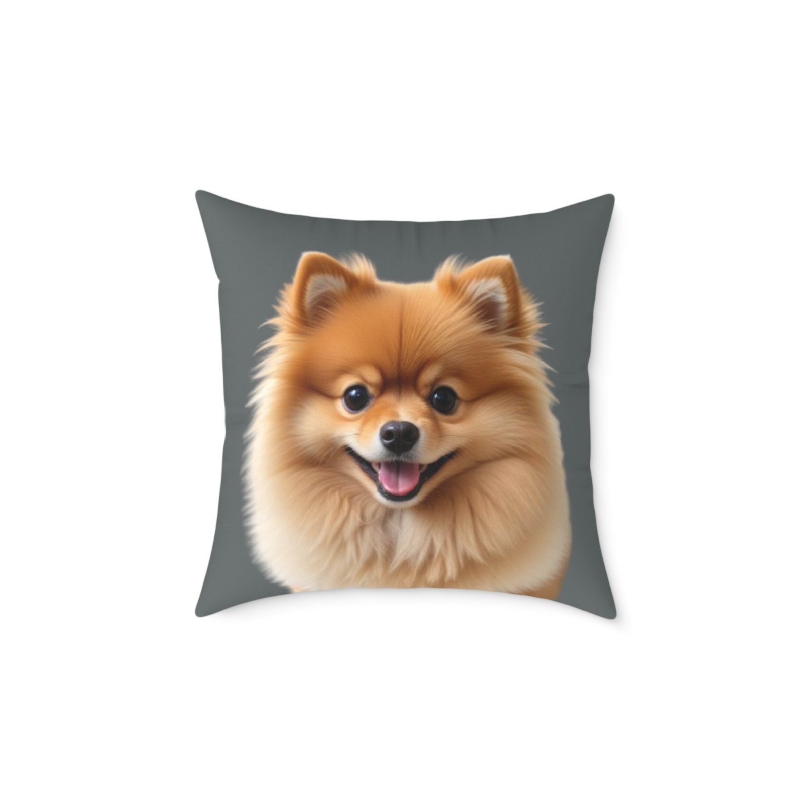 Pomeranian Dog Square Poly Canvas Pillow - Image 9