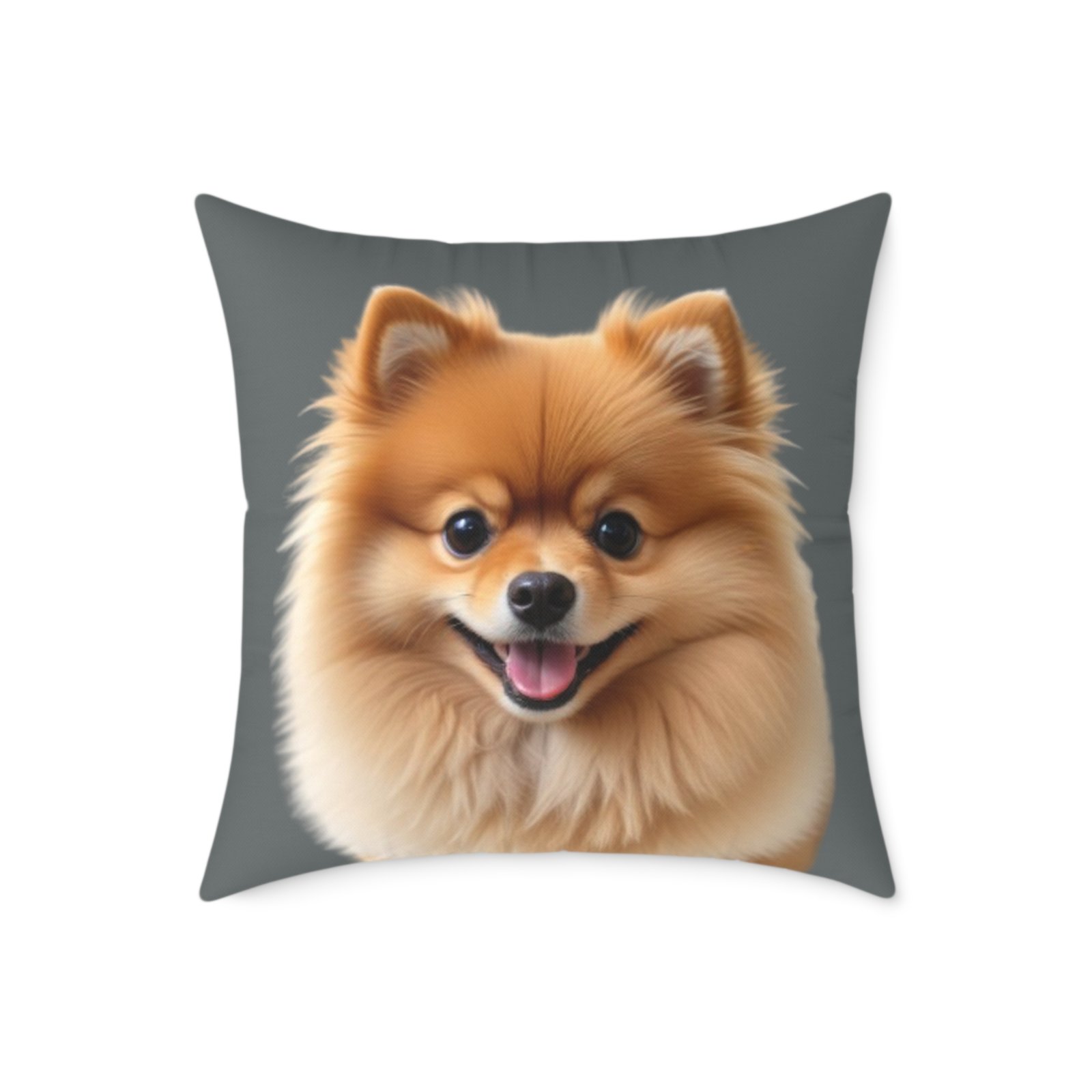 Pomeranian Dog Square Poly Canvas Pillow - Image 13