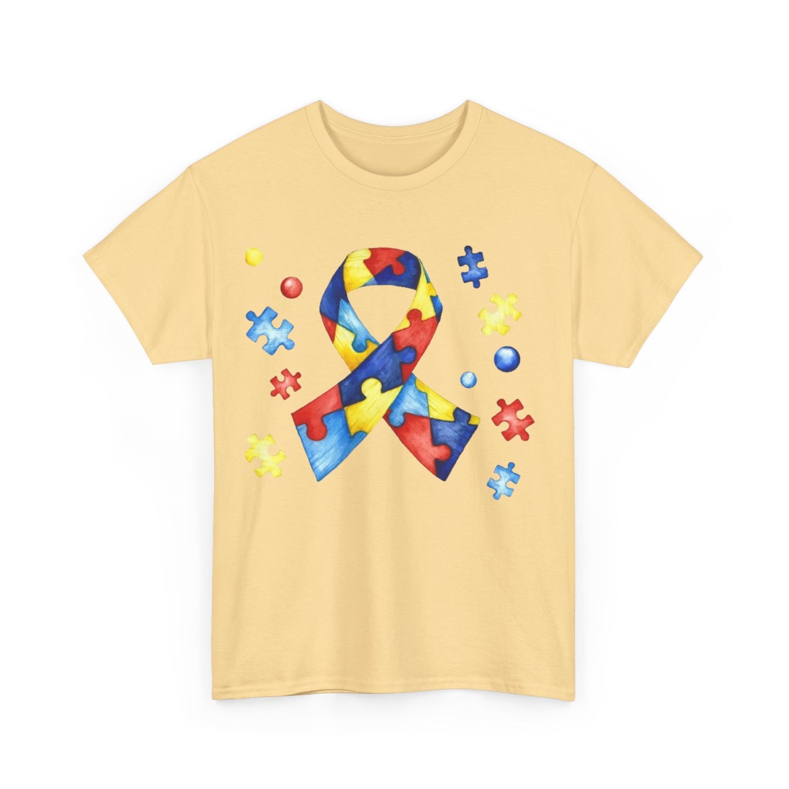 Autism Awareness Unisex Heavy Cotton Tee - Image 15