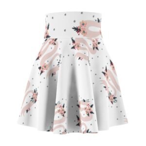 Floral Print Women's Skater Skirt - Boho Chic Style for Spring & Summer
