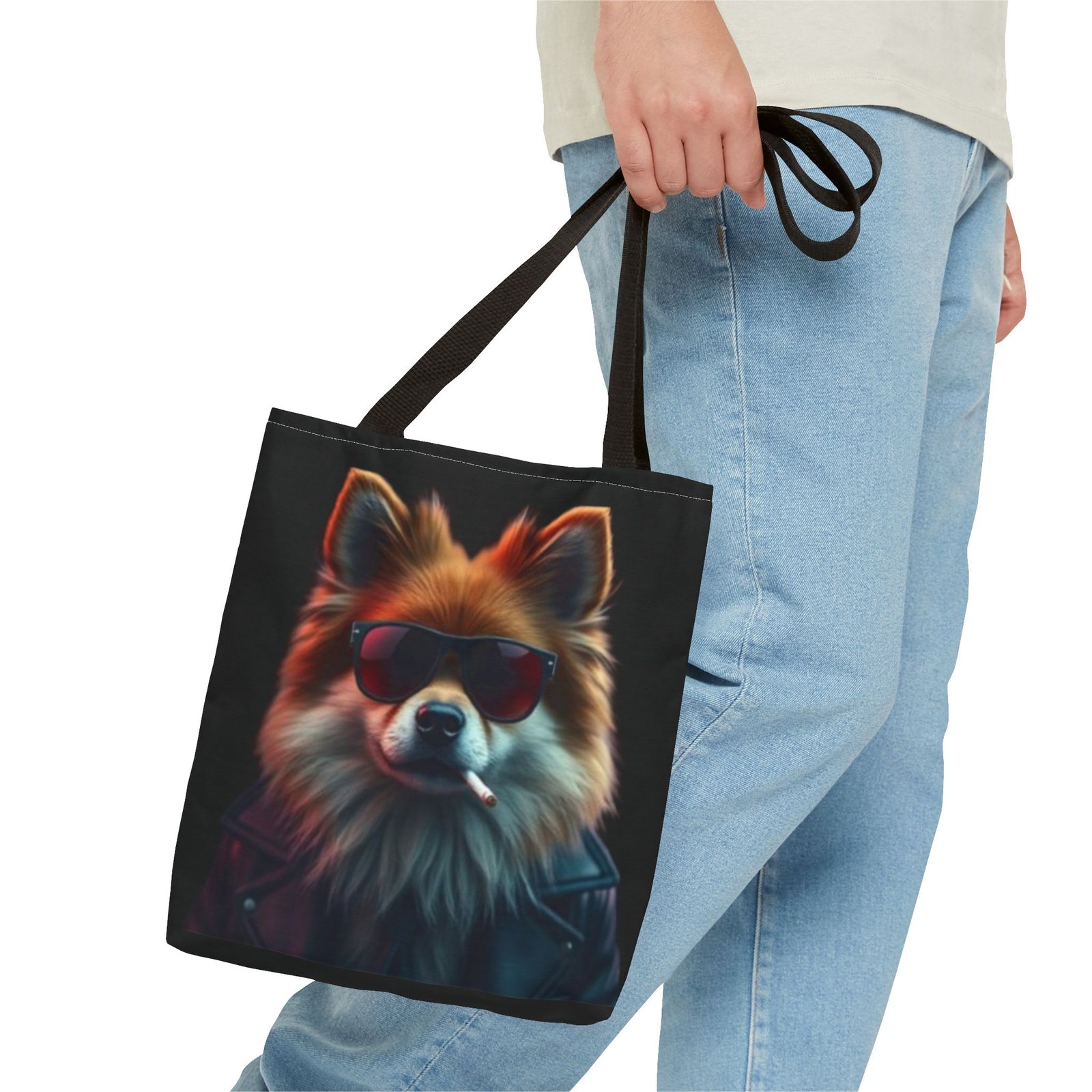 Pomeranian Stylish Dog Tote Bag, Trendy Pet Lover Gift, Funky Beach Bag, Cute Tote for Dog Owners, Fun Shopping Bag - Image 3