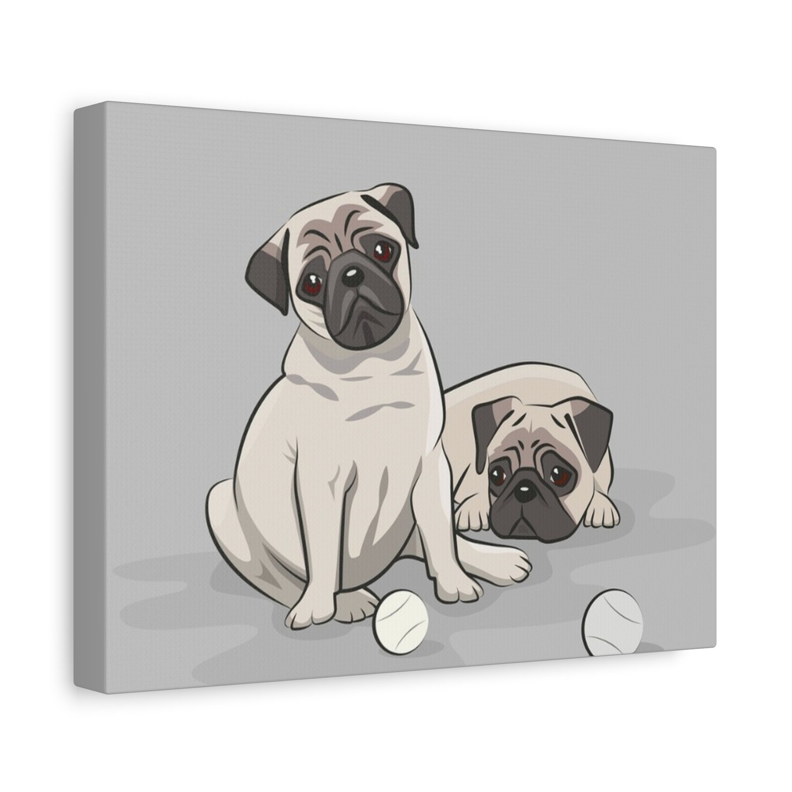 Pug Dog Canvas Art - 1.25" Stretched Matte Print for Pet Lovers - Image 6