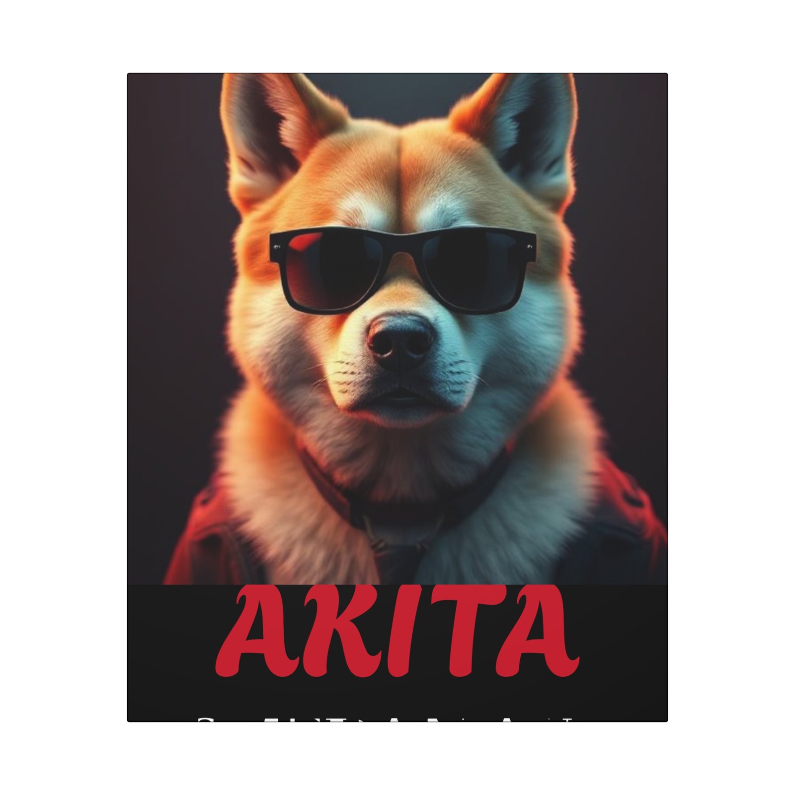 Akita Dog Canvas Art Wraps - Stylish Home Decor, Pet Lover Gift, Dog-Themed Wall Art, Animal Lover Decor, Unique Gift Idea - Image 5