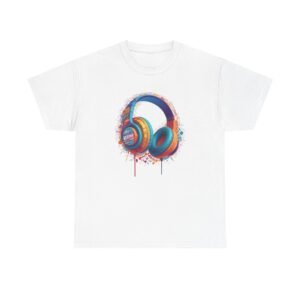 Headphones Music Unisex Heavy Cotton Tee