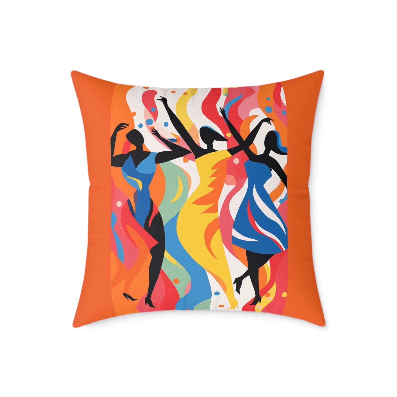 Dance Square Poly Canvas Pillow - Image 13