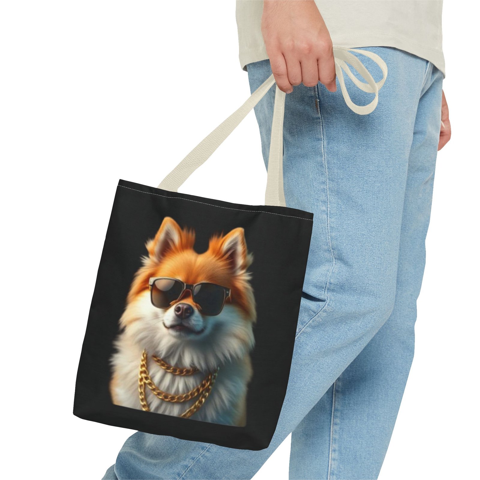 Pomeranian Stylish Dog Tote Bag, Trendy Pet Lover Gift, Funky Beach Bag, Cute Tote for Dog Owners, Fun Shopping Bag - Image 15