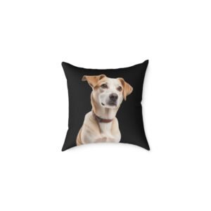 Jack Russell Square Poly Canvas Pillow