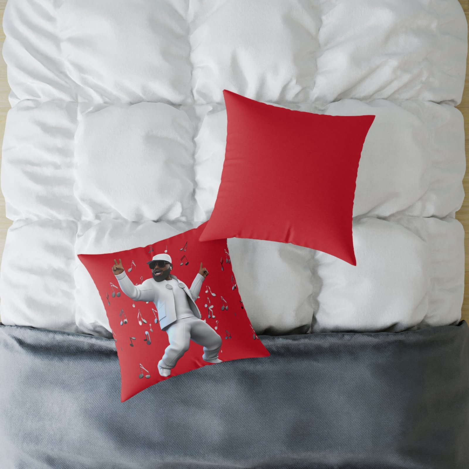 Music Man Cushion Square Poly Canvas Pillow - Image 12