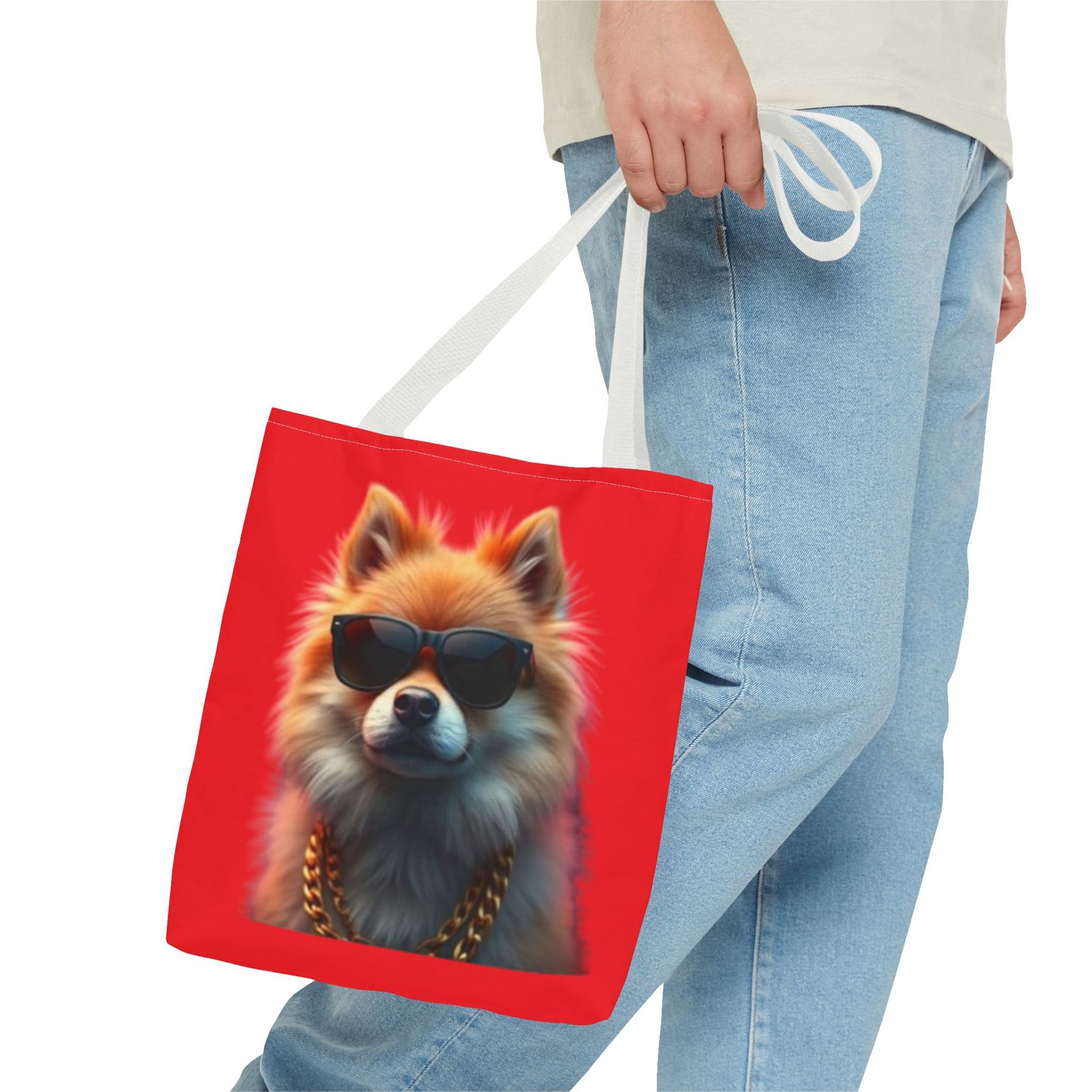 Pomeranian Stylish Dog Tote Bag, Trendy Pet Lover Gift, Funky Beach Bag, Cute Tote for Dog Owners, Fun Shopping Bag - Image 11