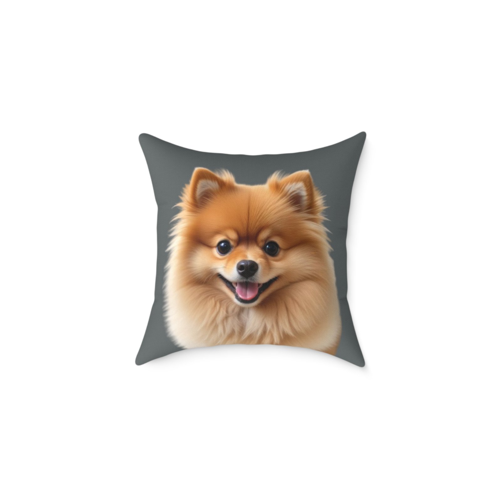Pomeranian Dog Square Poly Canvas Pillow - Image 5