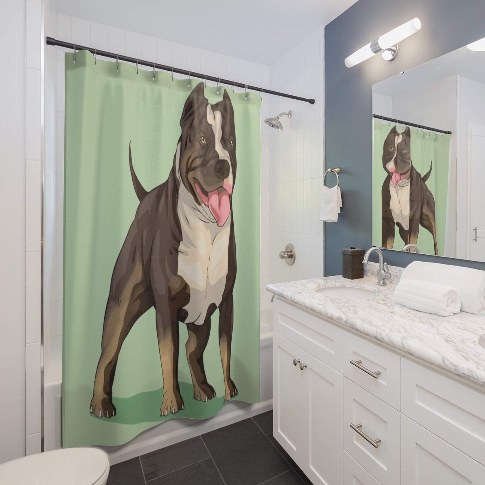 Shower Curtains Dog Terrier - Image 3