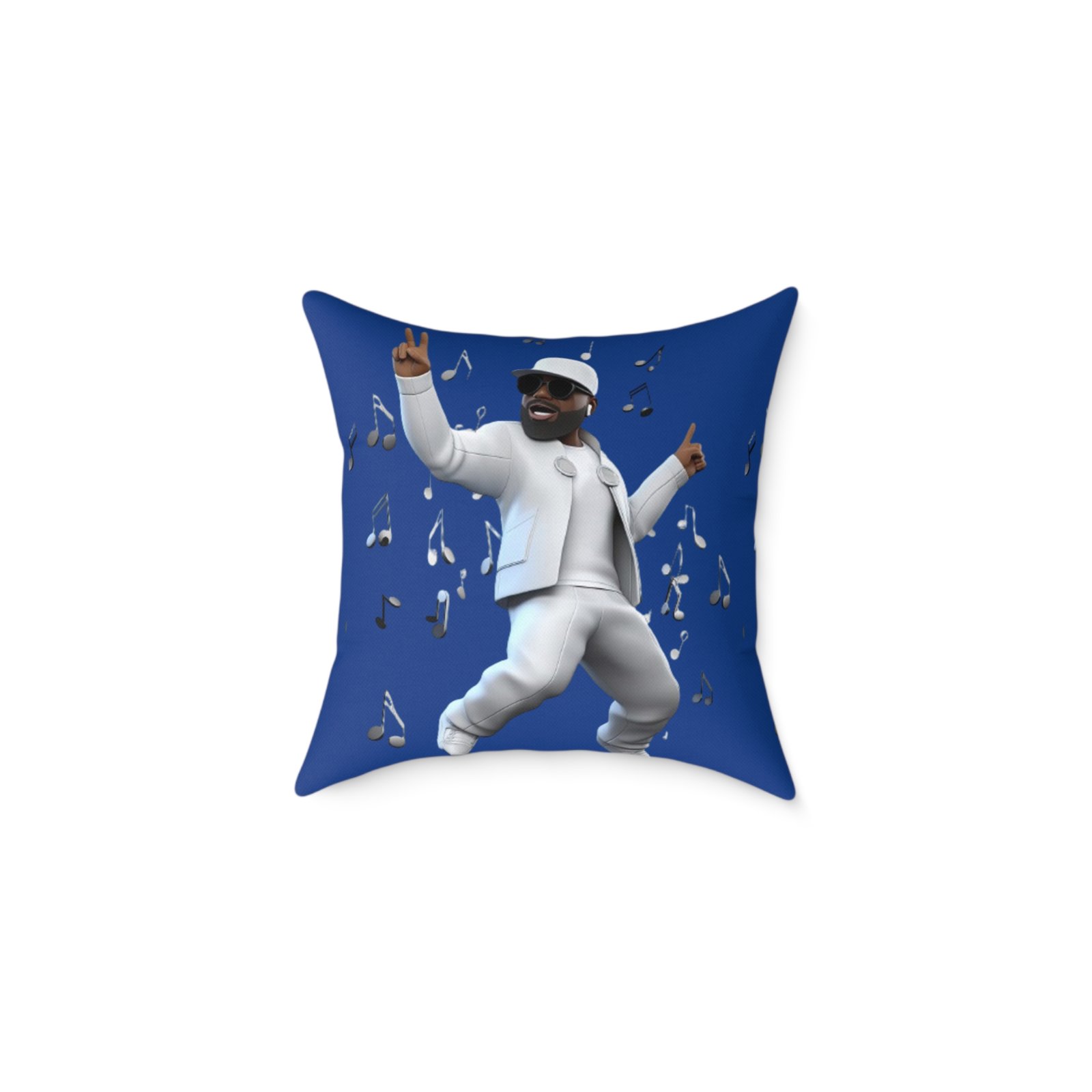 Music Man Cushion Square Poly Canvas Pillow - Image 5