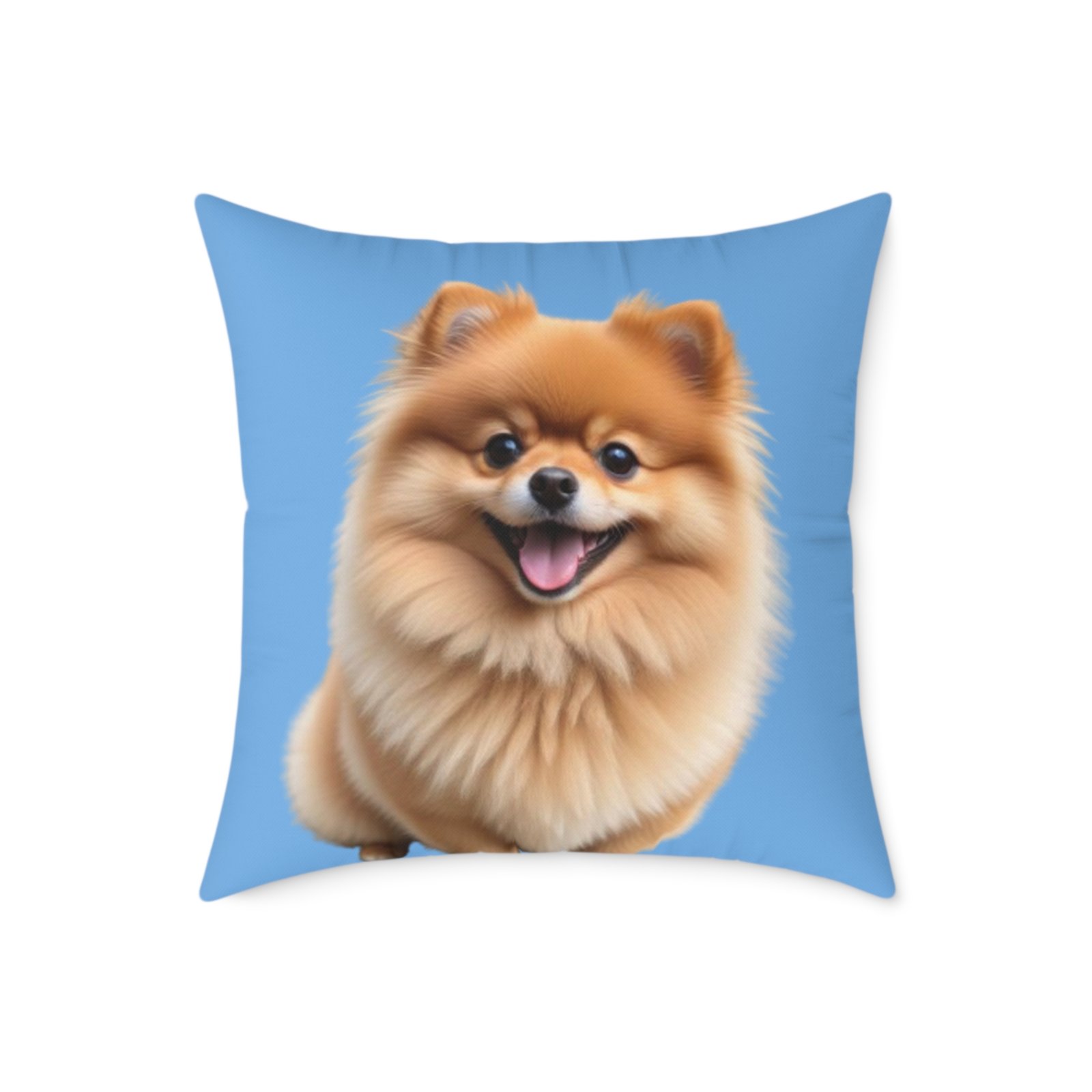 Pomeranian Dog Square Poly Canvas Pillow - Image 13