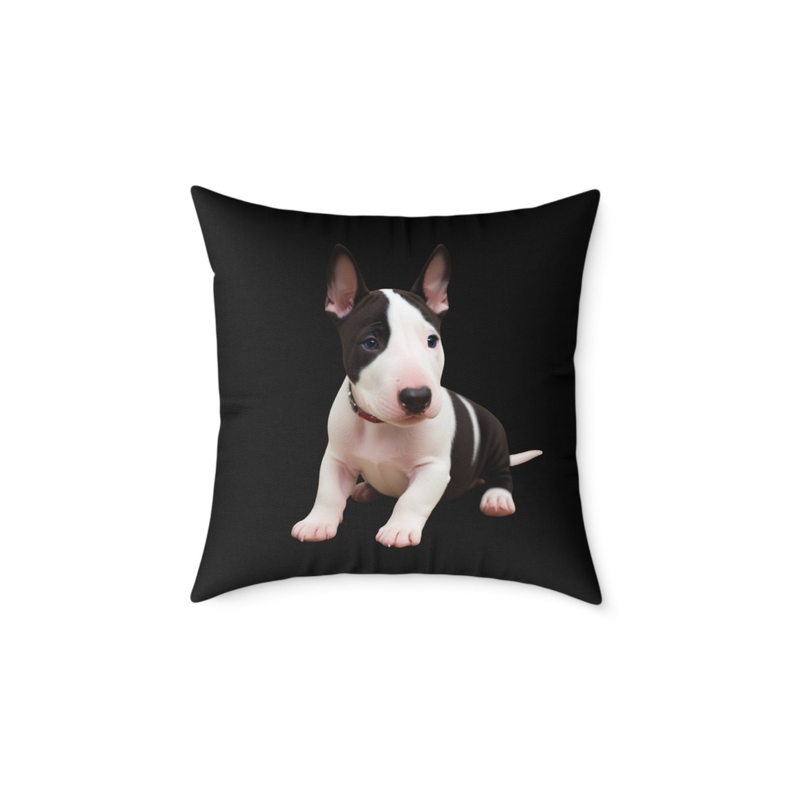 English Bull Terrier Square Poly Canvas Pillow - Image 9