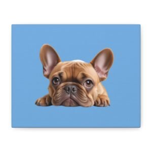 French Bull Dog Canvas Art - 1.25" Stretched Matte Print for Pet Lovers