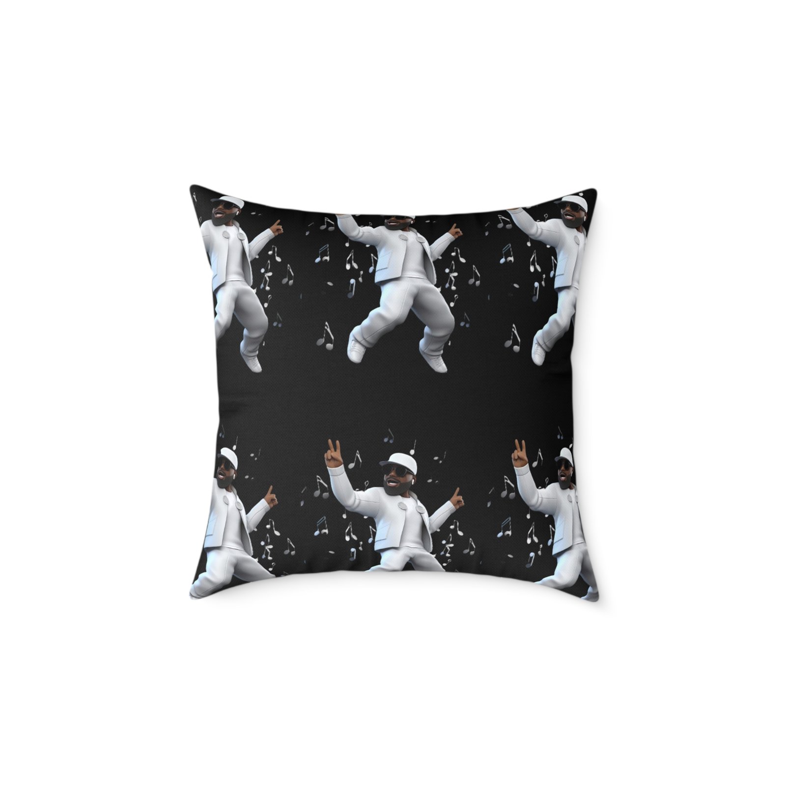 Music Man Cushion Square Poly Canvas Pillow - Image 9