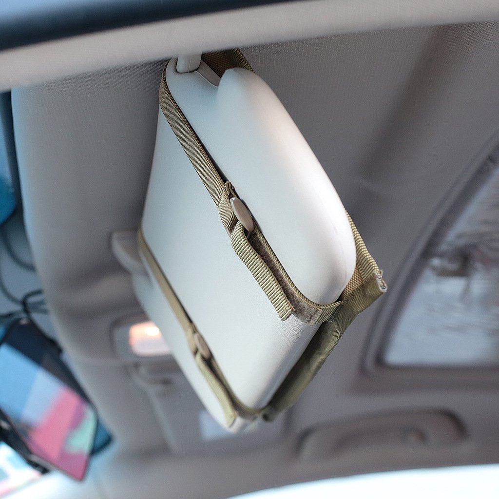 Tactical MOLLE Vehicle Sun Visor Organizer Panel CD Storage Bag Car Truck Auto Accessories Holder EDC Tool Pouch - Image 3