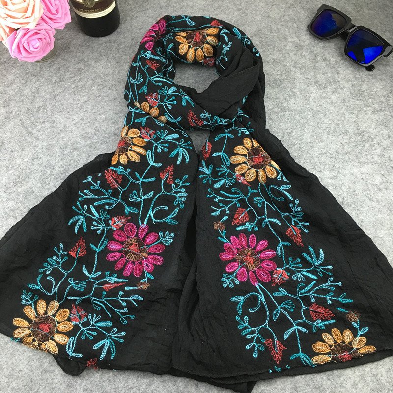Indian Nibor Cotton And Linen Scarf - Image 10