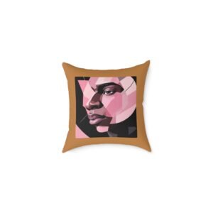 Abstract Square Poly Canvas Pillow