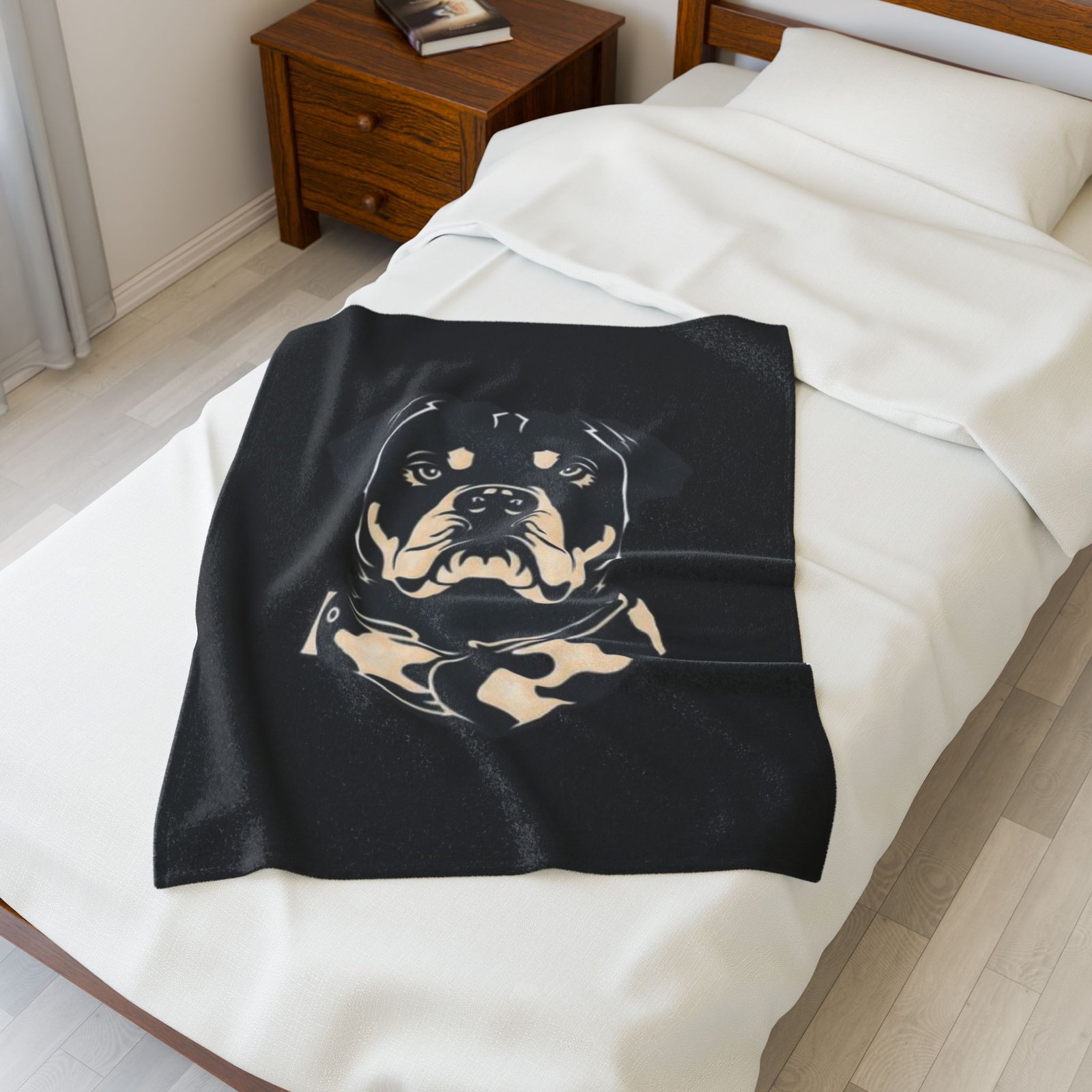 Terrier Dog Custom Dog Portrait Velveteen Plush Blanket | Cozy Pet Lover Gift - Image 3