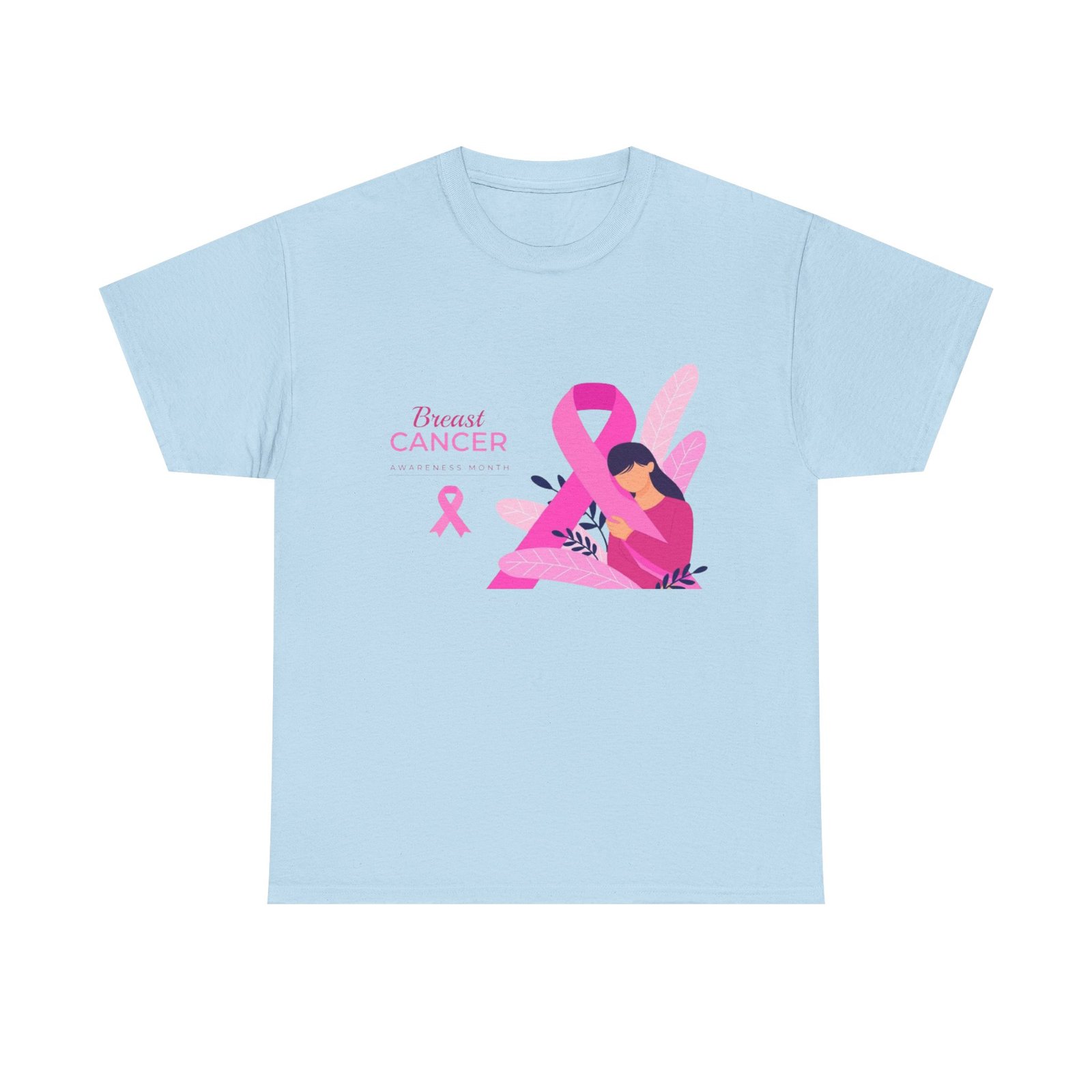 Breast Cancer Awareness Unisex Heavy Cotton Tee - Image 53