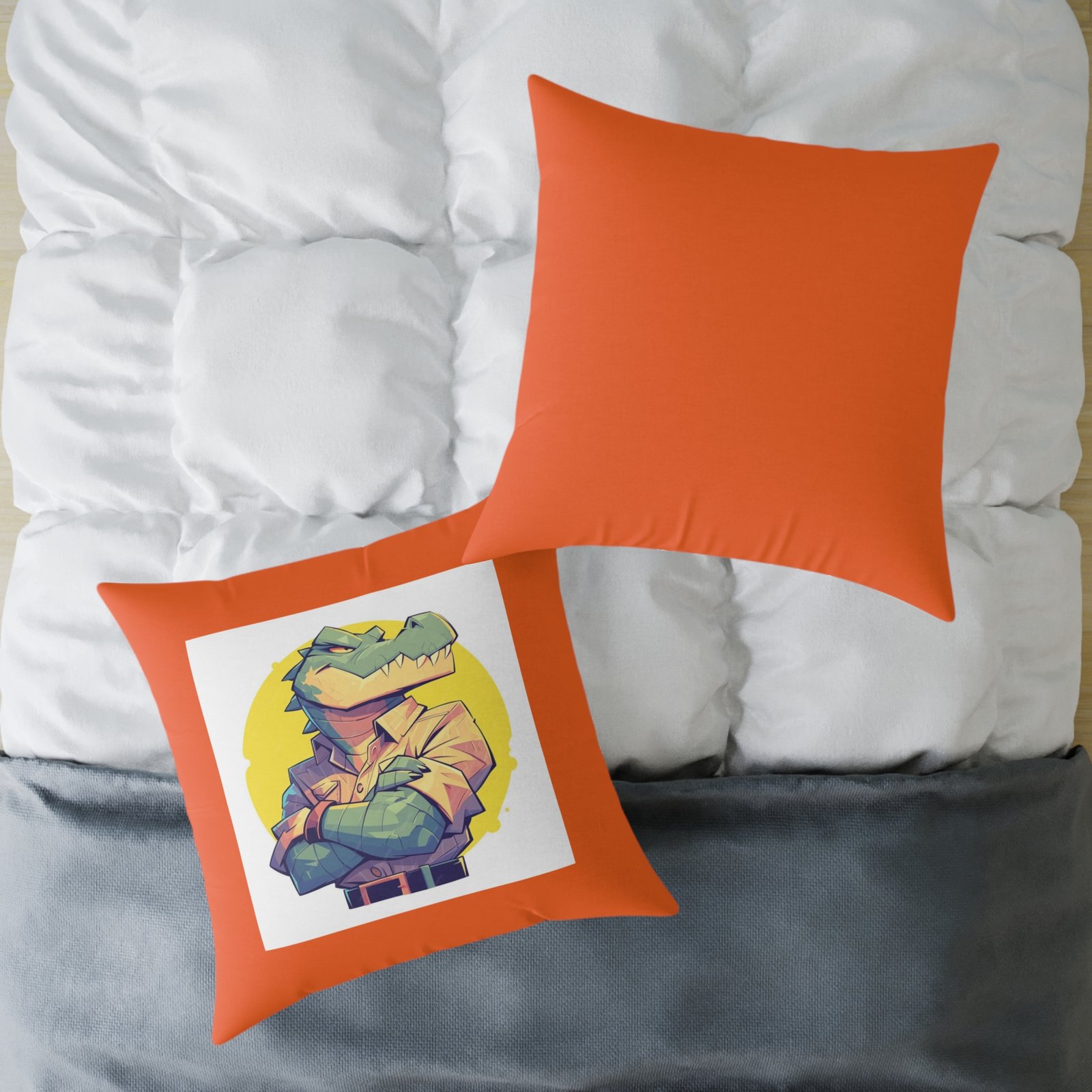 Dinassaur Square Poly Canvas Pillow - Image 20