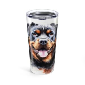 Rottweiler Dog Lover Tumbler | Green Pet Design | Perfect Gift for Animal Enthusiasts