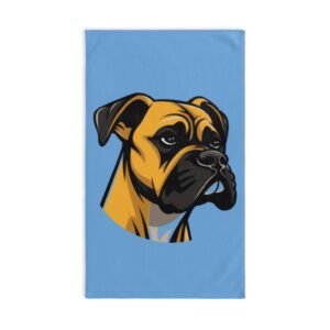 Boxer Plaid Hand Towel, Dog Lover Gift, Kitchen Decor, Pet Accessories, Unique Home Decor, Holiday Gift Idea