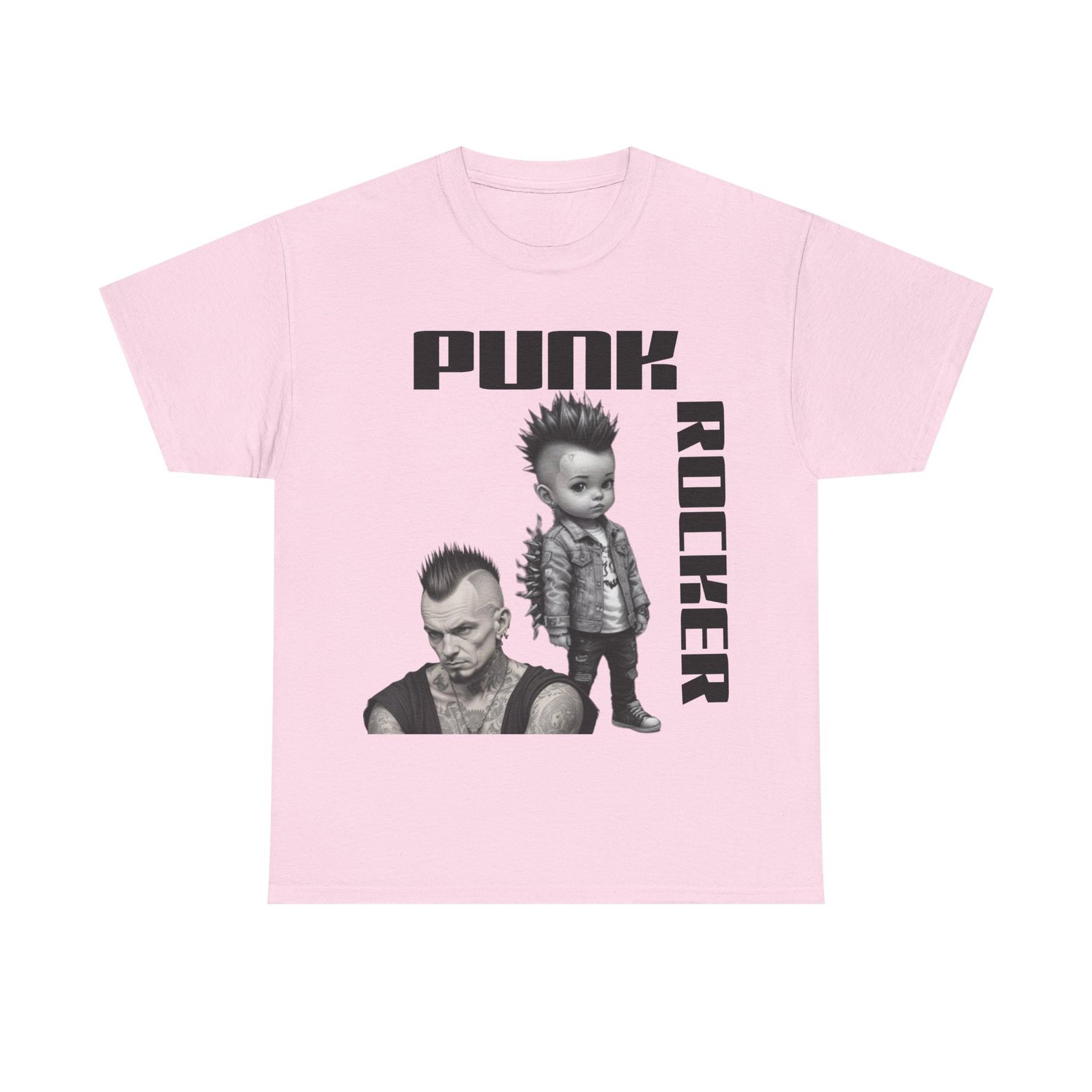 Punk Mother Daughter Father Son Grandparents Grandkids Matching Unisex Heavy Cotton Tee - Image 57