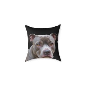 Staffordshire Bull Terrier Square Poly Canvas Pillow