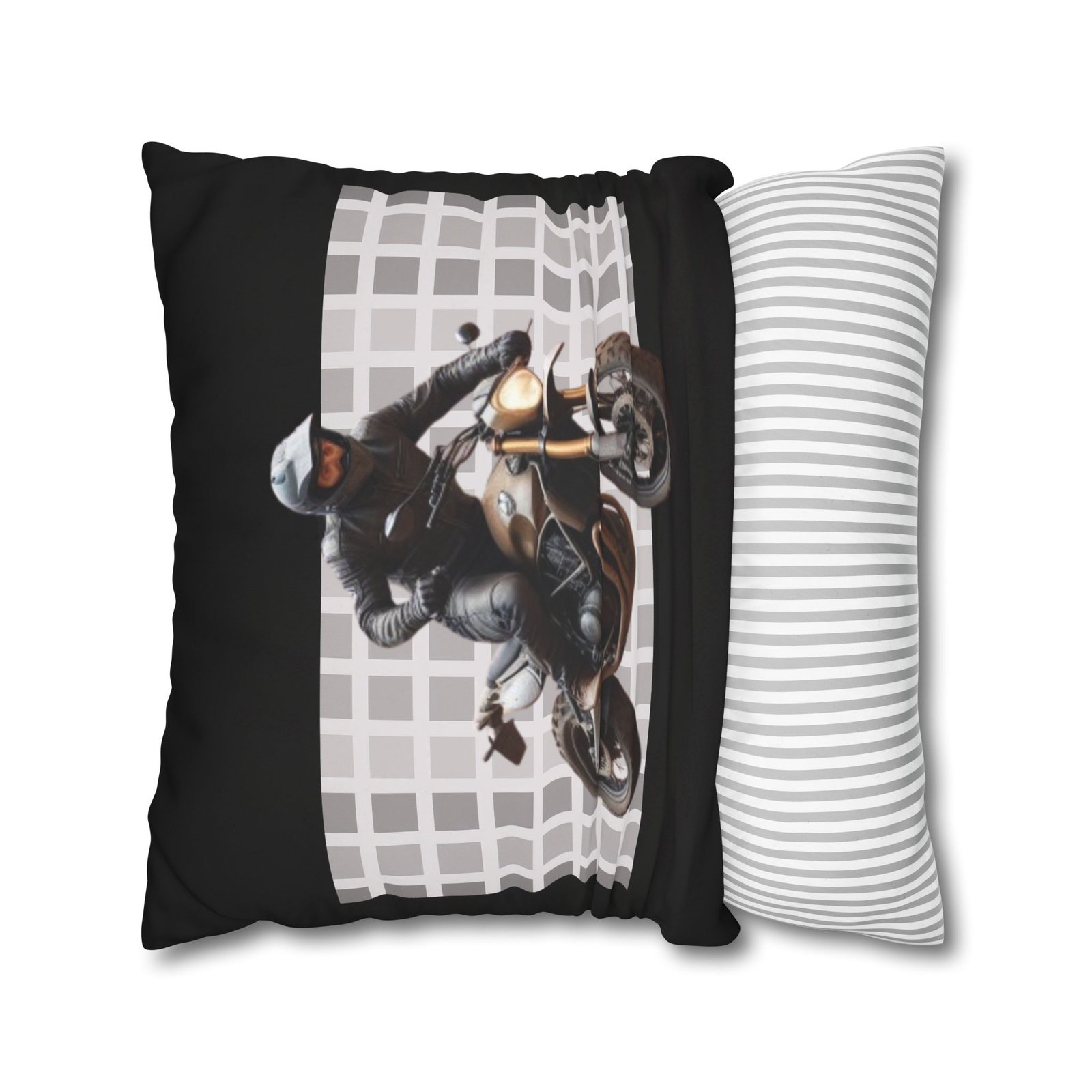 Scrambling Bikes Square Poly Canvas Pillowcase - Image 14