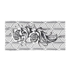 Tattoo Art  Beach Towel - A Bold Statement for Beach Lovers, Surf & Swim, Summer Travel, Pool Parties, Unique Gift Idea