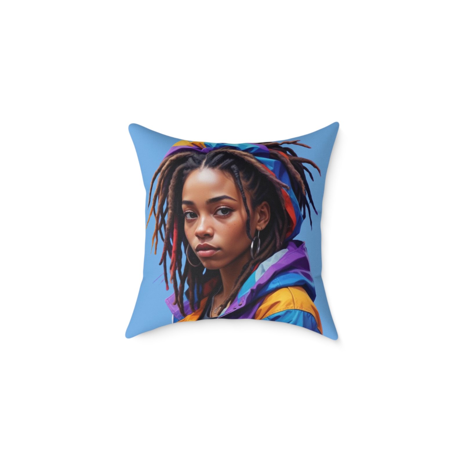 Zara Square Poly Canvas Pillow - Image 5