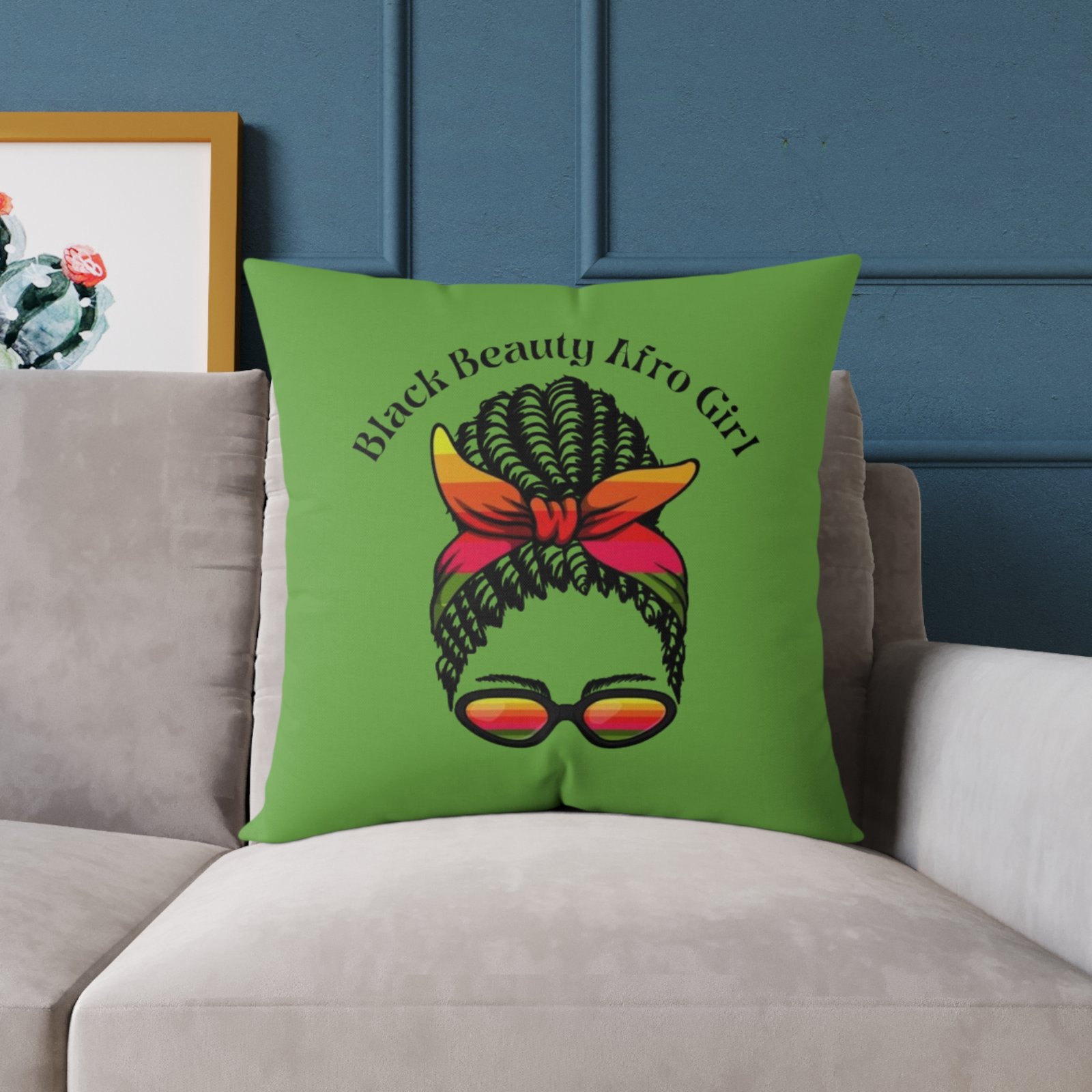 Jamaica Reggae Rasta Music Spliff Cannabis Square Poly Canvas Pillow 08 - Image 15