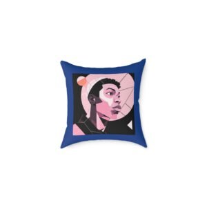 Abstract Square Poly Canvas Pillow