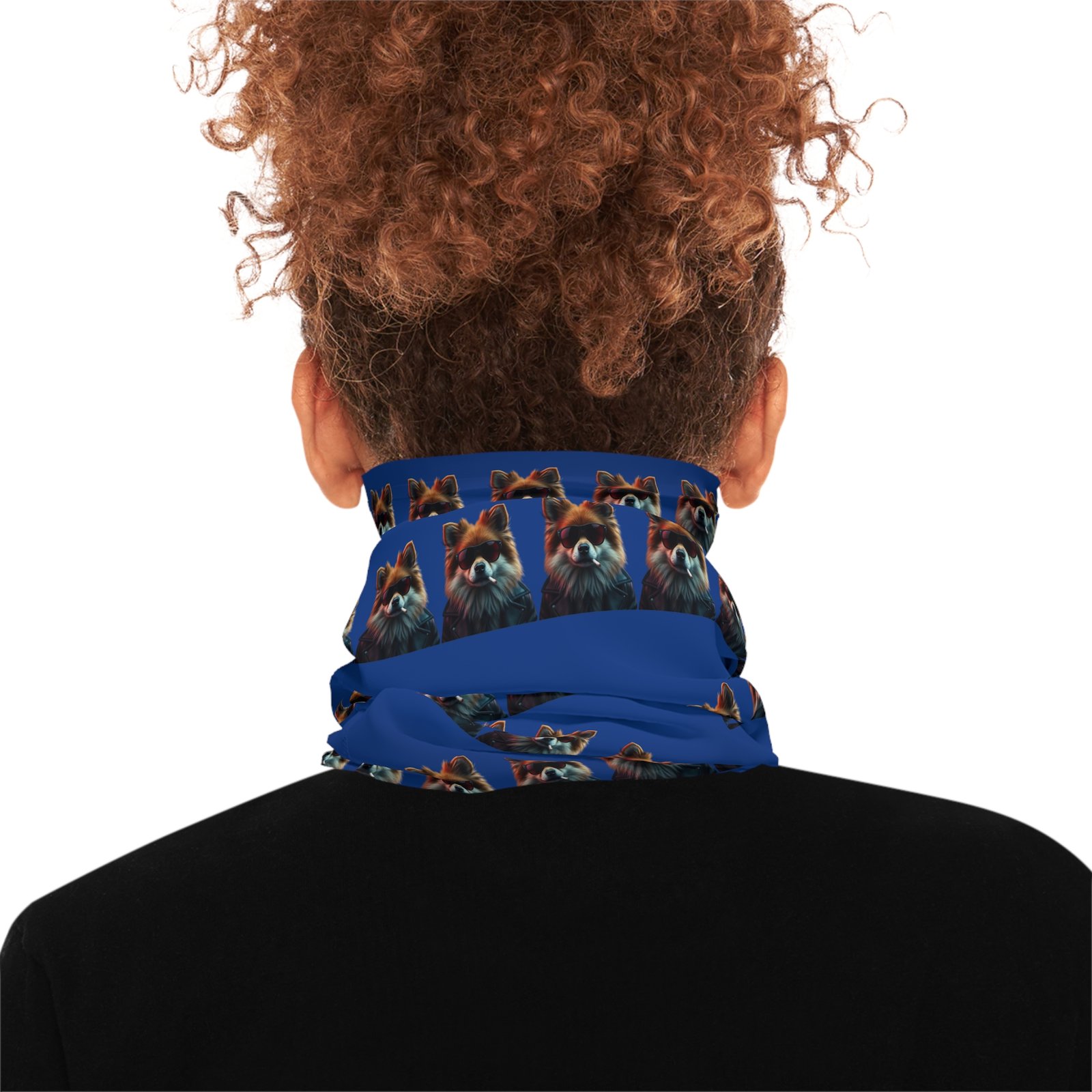 Pomeranian Fun Dog Print Neck Gaiter | Lightweight Face Cover | Perfect for Outdoor Activities, Running, Festivals, Pet Lovers, Gifts - Image 4